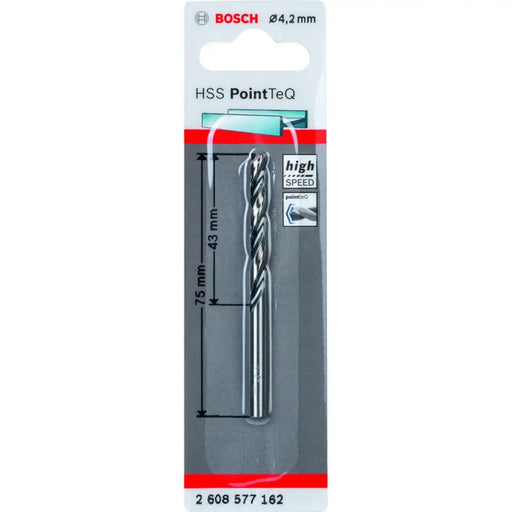 СВРЕДЛО ЗА МЕТАЛ BOSCH HSS PointTeQ 4.2x43x75