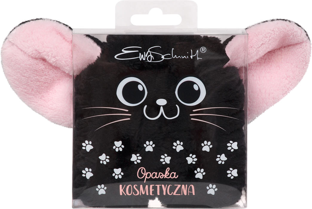 Козметична лента за коса, черна, 1 бр