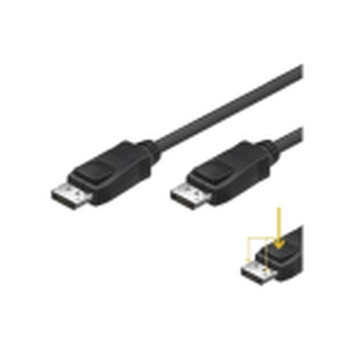 Кабел DisplayPort Ewent EW-140100-020-N-P Черен 2 m