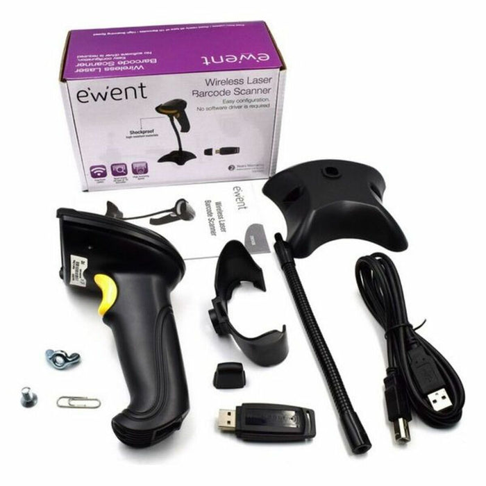 Баркод четец с основа Ewent EW3430 LED USB