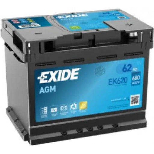 EXIDE AGM 62AH 680A R+
