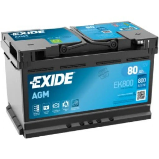 EXIDE AGM 80AH 800A R+
