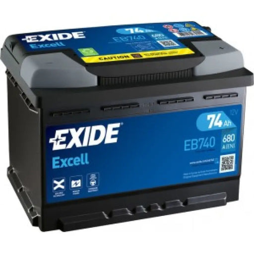 EXIDE EXCELL 74AH 680A R+