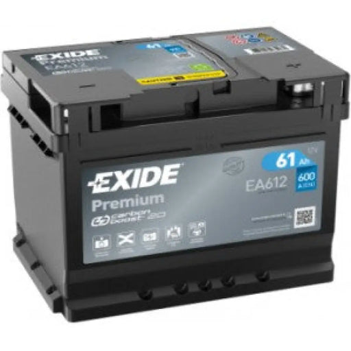 EXIDE PREMIUM 61AH 600A R+