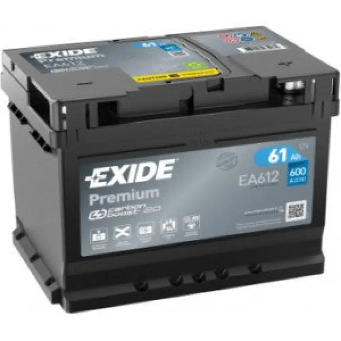EXIDE PREMIUM 61AH 600A R+