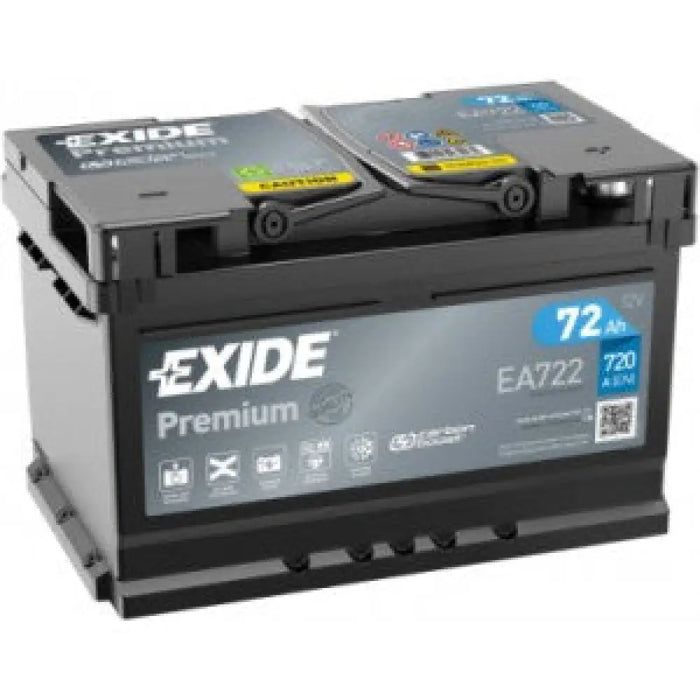EXIDE PREMIUM 72AH 720A R+