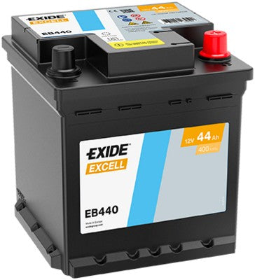 EXIDE EXCELL 44AH 400A R+