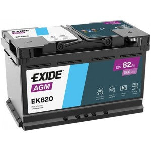 EXIDE AGM 82AH 800A R+