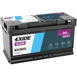 EXIDE AGM 96AH 850A R+