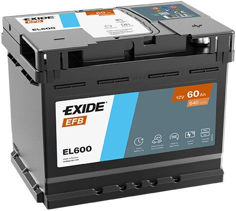 EXIDE EFB 60AH 640A R+