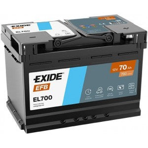 EXIDE EFB 70AH 760A R+