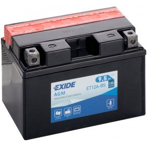 EXIDE BIKE AGM ET12A-BS 9.5AH 130A 12V L+