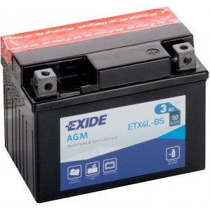 EXIDE BIKE AGM ETX4L-BS 3AH 50A 12V R+