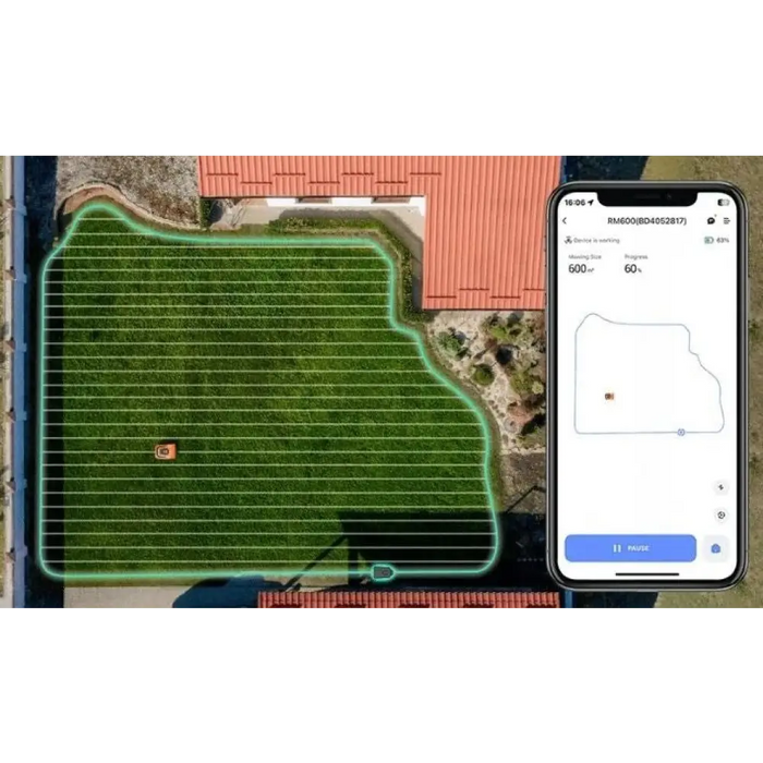 EZVIZ RM600 оранжева роботизирана косачка за трева