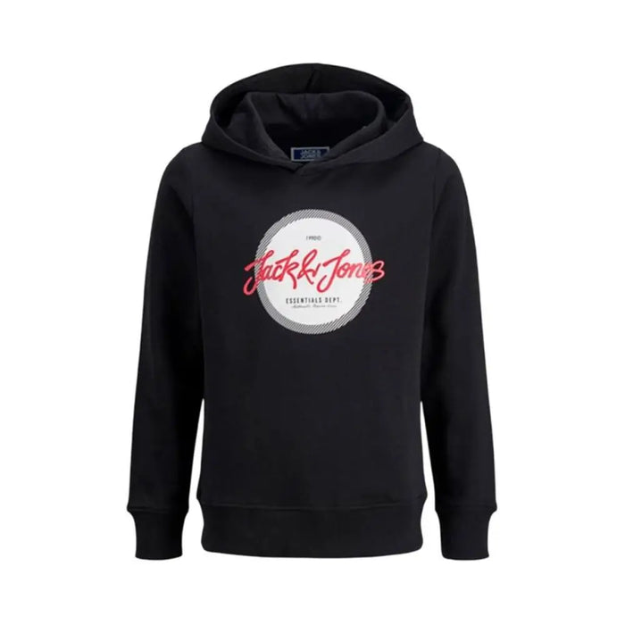 Детски суичър с качулка Jack & Jones Jjurban Черен