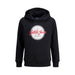 Детски суичър с качулка Jack & Jones Jjurban Черен