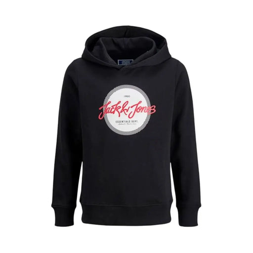 Детски суичър с качулка Jack & Jones Jjurban Черен