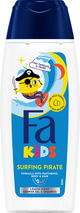Душ гел Surfing Pirate 2 в 1, 250 ml