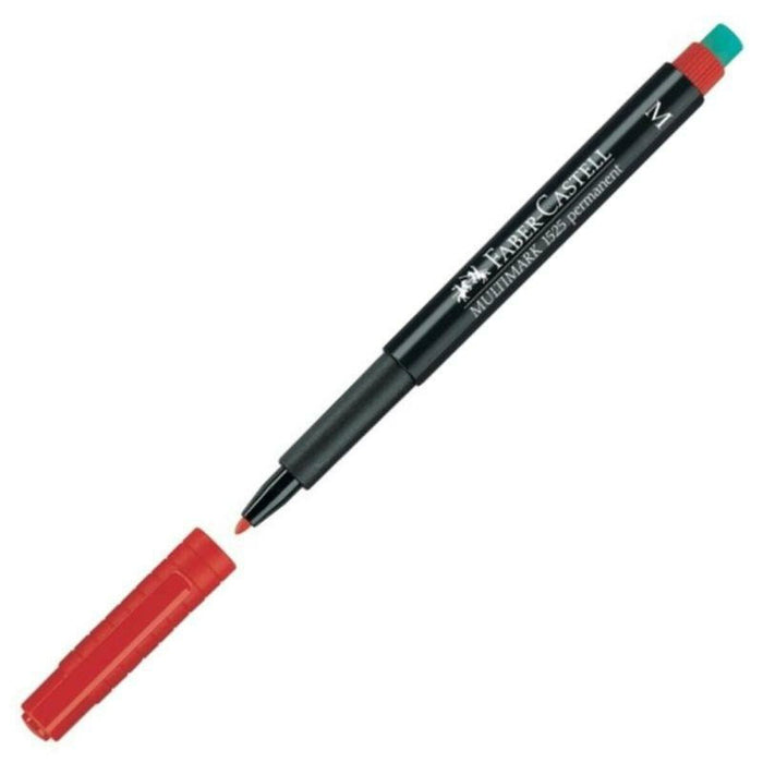 Перманентен флумастер Faber-Castell Multimark 1525 M Червен (10 броя)