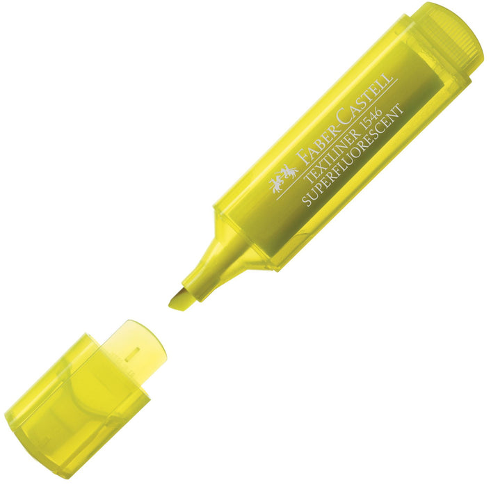 Текст маркер Faber-Castell 1546 - Жълт неон