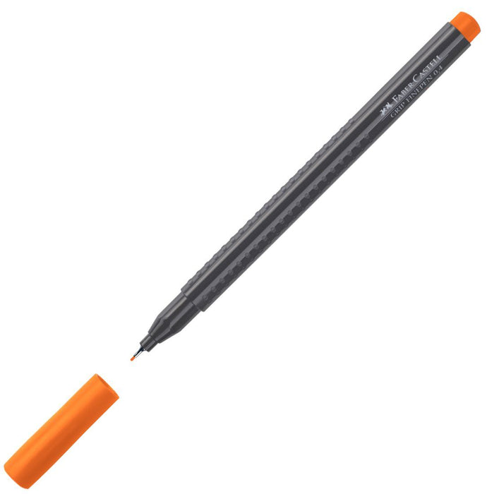 Тънкописец Faber-Castell Grip - Оранжев, 0.4 mm