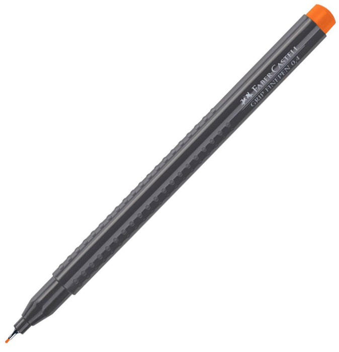 Тънкописец Faber-Castell Grip - Оранжев, 0.4 mm