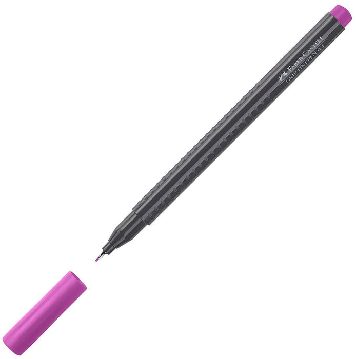 Тънкописец Faber-Castell Grip - Лилав, 0.4 mm