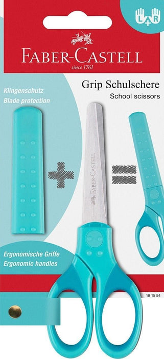 Ножица Faber-Castell Grip - Тюркоаз