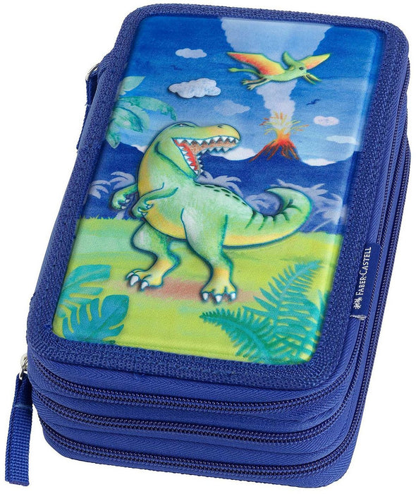 Ученически несесер Faber-Castell Dino - 3 ципа