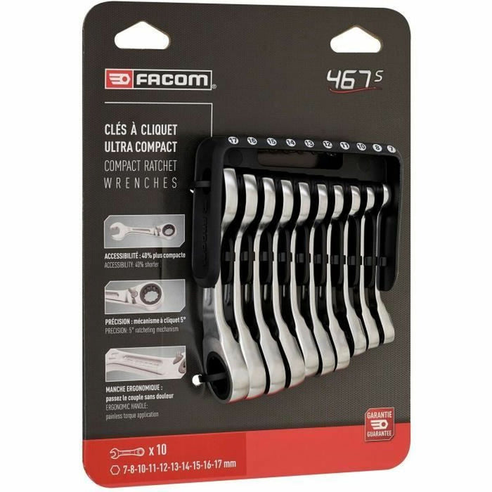Комплект комбинирани гаечни ключове Facom 467BS.JP10PB