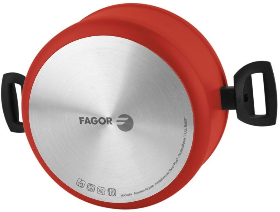 Тенджера Fagor - Maxima, 3.1 L, червена