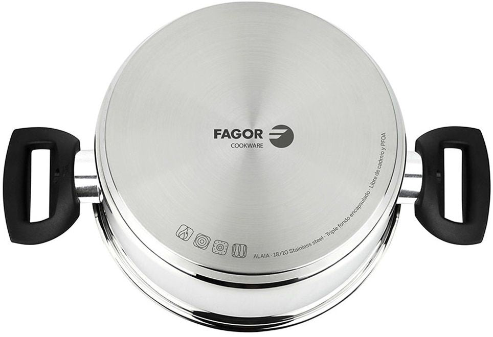 Тенджера Fagor - Alaia, 6.8 L, сребриста