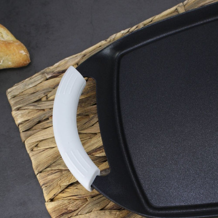 Грил плоча Fagor - Fundigrill, 26 х 20 х 3.7 cm, черна