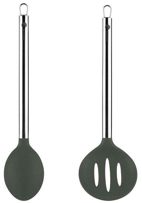 Комплект силиконови прибори Fagor - Melier, 2 части, черни