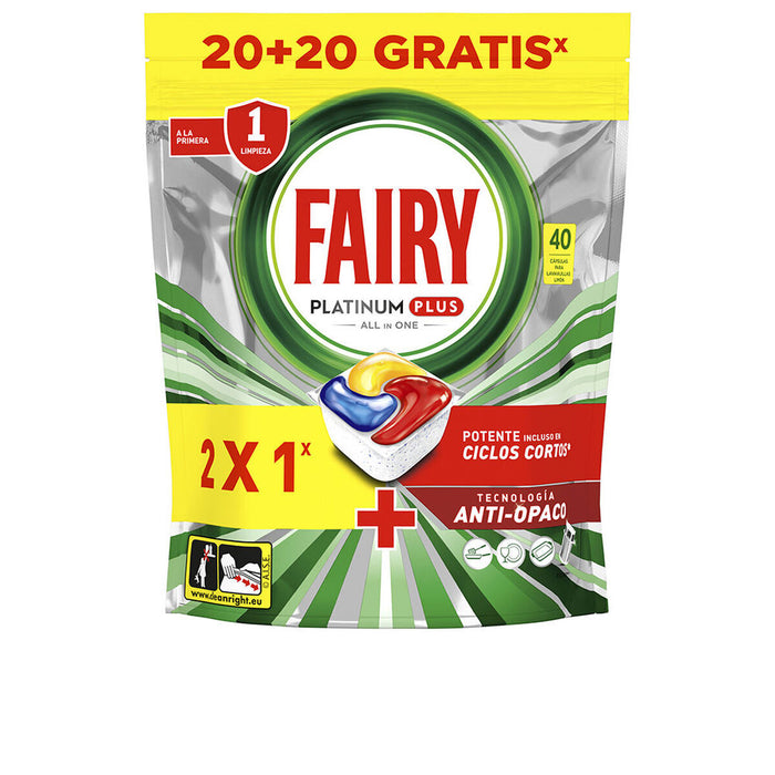 Капсули за съдомиялна Fairy FAIRY PLATINUM PLUS Лимон (40 броя)