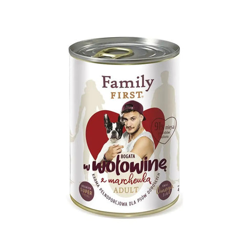 FAMILY FIRST Adult Beef с моркови - Мокра храна за кучета