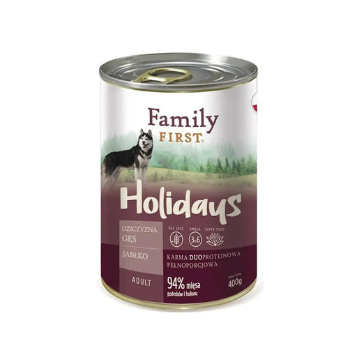 FAMILY FIRST Holidays Adult Venison гъска ябълка - Мокра