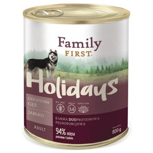 FAMILY FIRST Holidays Adult Venison гъска ябълка - Мокра