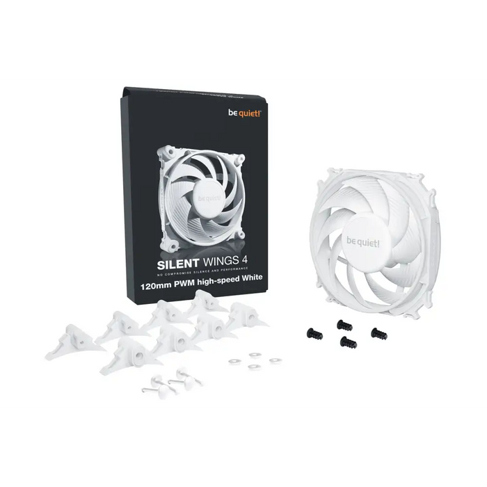 Fan - Be Quiet! Silent Wings 4 120mm ШИМ високоскоростен бял