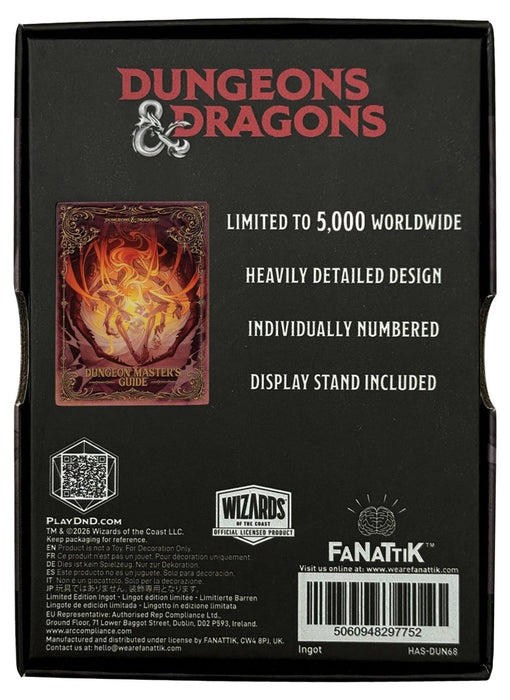 Реплика FaNaTtiK Games: Dungeons & Dragons - Dungeon Masters Guide Cover Ingot (Limited Edition)