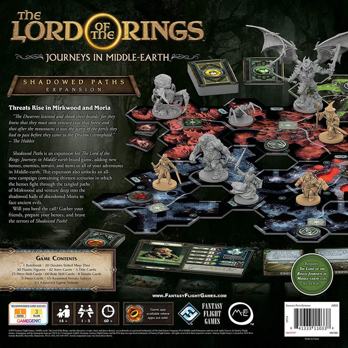 Разширение за настолна игра The Lord of the Rings: Journeys in Middle-Earth - Shadowed Paths