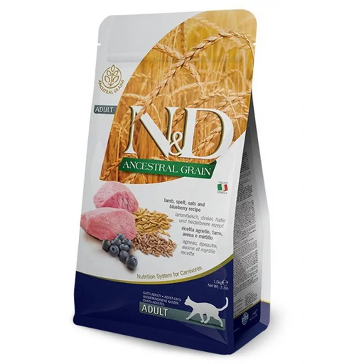 FARMINA N&D ANCESTRAL GRAIN CAT LAMB. СПЕЛТА. ОВЕС И