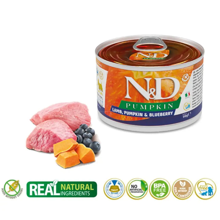 FARMINA N&D Dog Lamb Pumpkin Blueberry Adult Mini – мокра