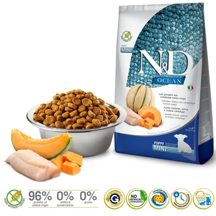 FARMINA N&D Ocean Dog Cod Pumpkin Cantaloupe Melon Puppy