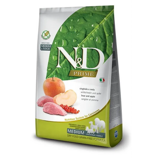 FARMINA N&D PRIME DOG WILD BOAR AND APPLE ADULT MEDIUM &