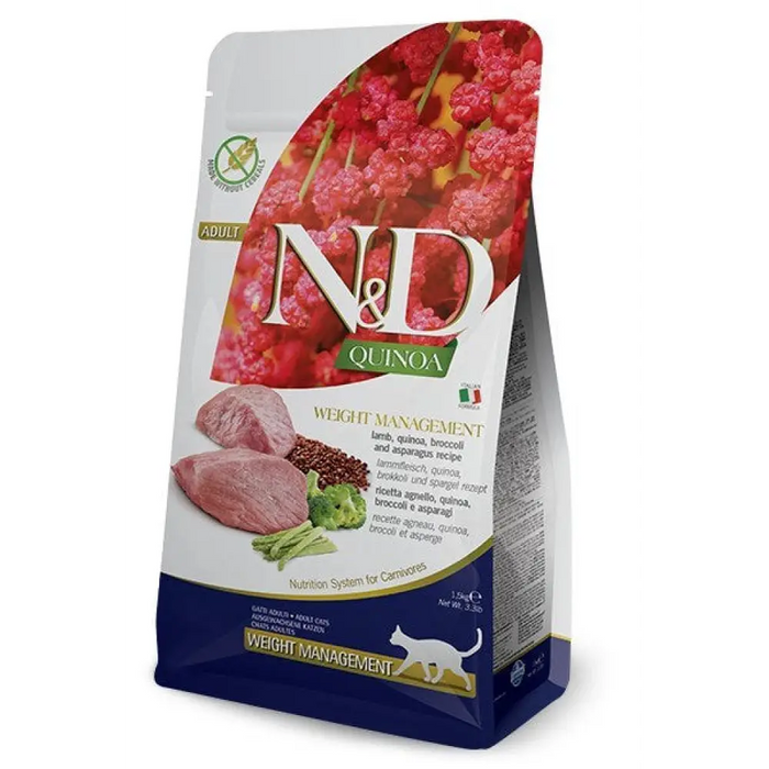 FARMINA N&D Quinoa Weight Management Lamb&Broccoli - суха