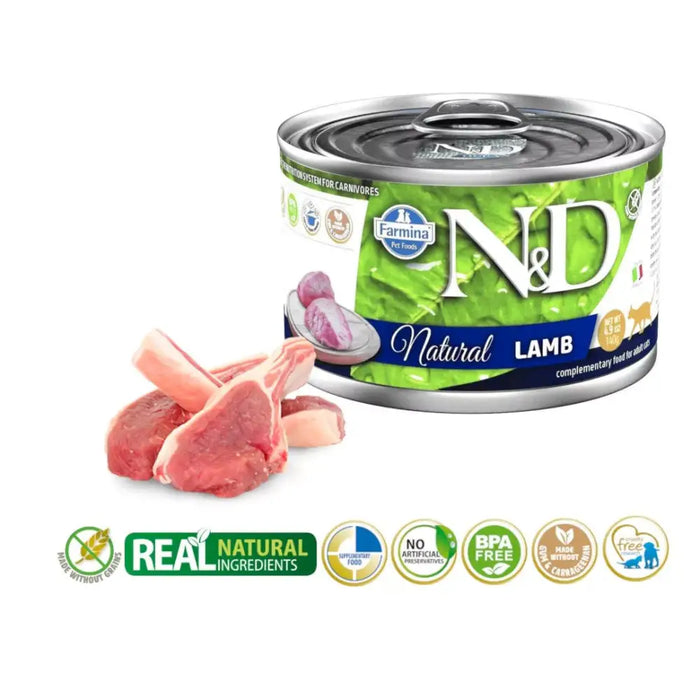 FARMINA N&D Cat Natural Lamb- мокра храна за котки - 140 гр
