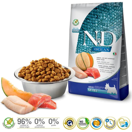 FARMINA N&D Ocean Dog Salmon Cod Cantaloupe Melon Adult