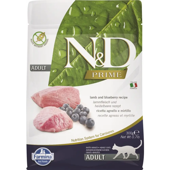 FARMINA N&D Prime Cat Lamb and Blueberry Adult - суха храна