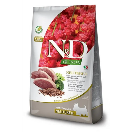 FARMINA N&D Quinoa Dog Duck Broccoli Asparagus Neutered